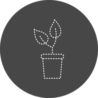 web icon, simple illustration of Plant Pot