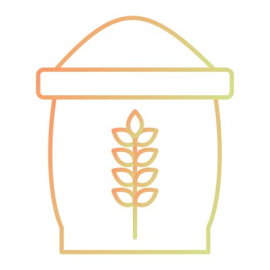 Buğday simgesi vektör illüstrasyonu