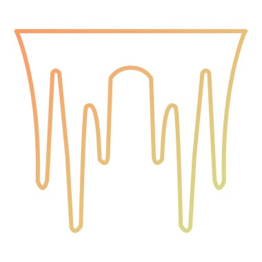 vector illustration of a cartoon icon of a candle