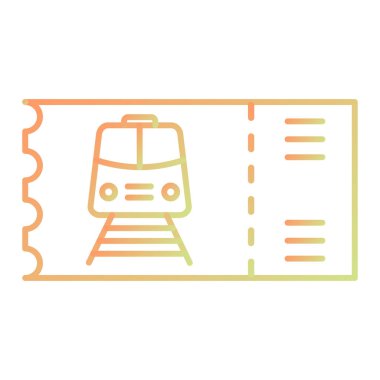 tren simgesi vektör illüstrasyonu