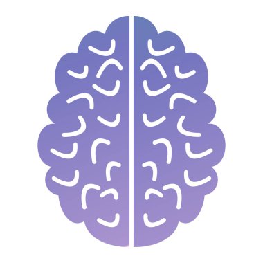 beyin ikonu vektör illüstrasyonu