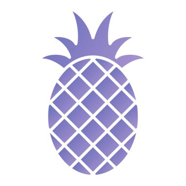 ananas meyve ikonu vektör illüstrasyon tasarımı