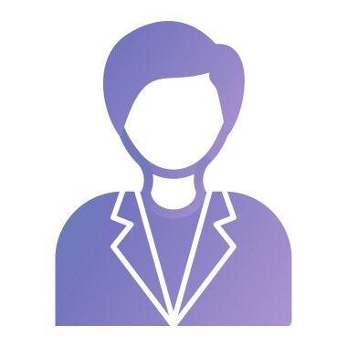 avatar. Web simgesi basit illüstrasyon