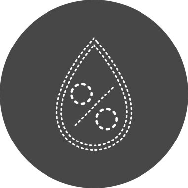 Su bırakma simgesinin vektör illüstrasyonu