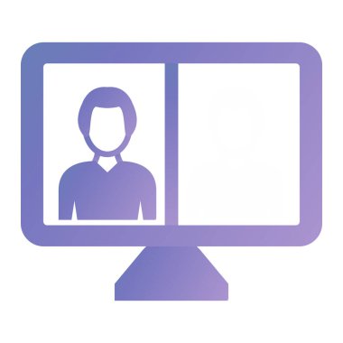 kullanıcı. Web simgesi basit illüstrasyon