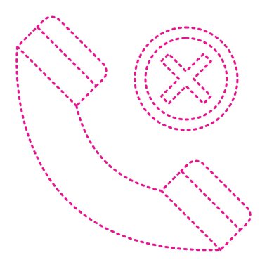 Telefon çağrı ikonu. vektör illüstrasyonu