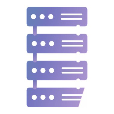 Sunucu. Web simgesi basit illüstrasyon