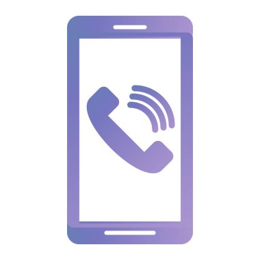 - Telefon. Web simgesi basit illüstrasyon