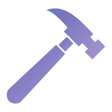 Çekiç. Web simgesi basit illüstrasyon