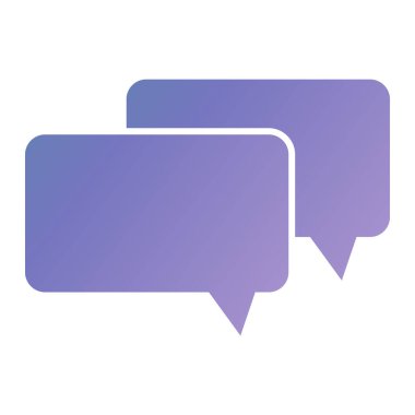 speech bubble icon. flat illustration of message chat vector icons for web