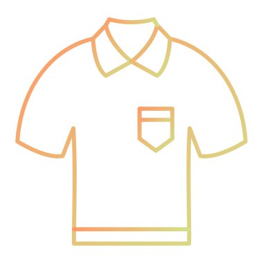 Gömlek ikonu. vektör illüstrasyonu