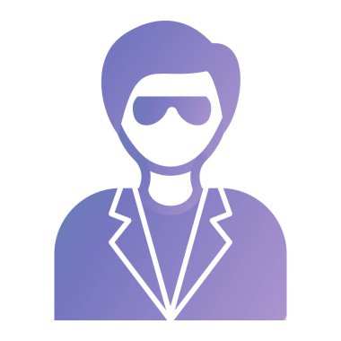 avatar. Web simgesi basit illüstrasyon