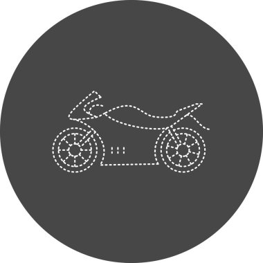 Motorsiklet. Web simgesi basit illüstrasyon