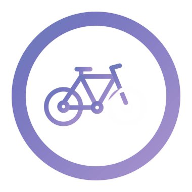 bicycle glyph icon, vector illustration