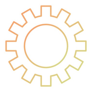 dişli simgesi vektör illüstrasyonu