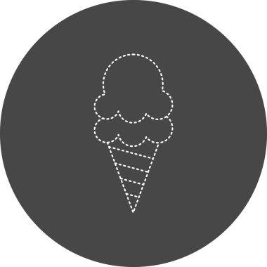 dondurma simgesi, vektör illüstrasyonu