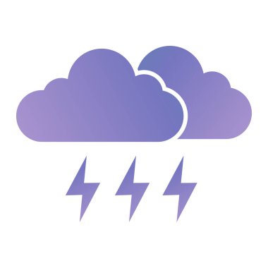 bulut hava ikonu vektör çizimi tasarımı