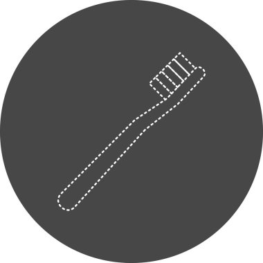 Diş fırçası. Web simgesi basit tasarım
