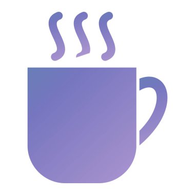 Kahve. Web simgesi basit illüstrasyon