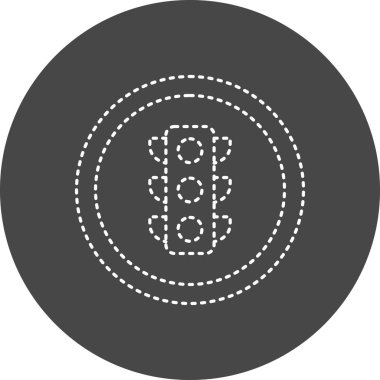 Trafik işareti simgesinin vektör illüstrasyonu