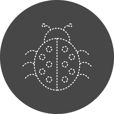 Ladybug icon, vector illustration simple design