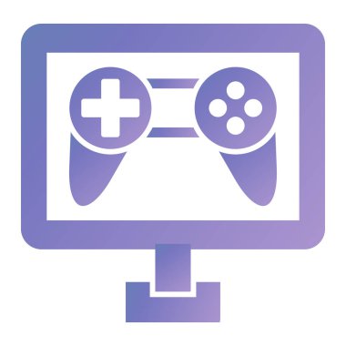 Oyun kolu. Web simgesi basit illüstrasyon