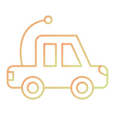 araba simgesi vektör illüstrasyonu