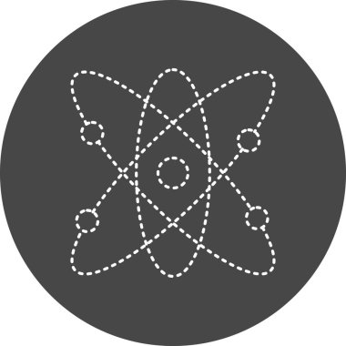 atom. Web simgesi basit illüstrasyon 