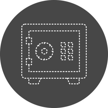 Modern güvenlik simgesinin vektör illüstrasyonu