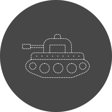 Tank simgesinin vektör illüstrasyonu