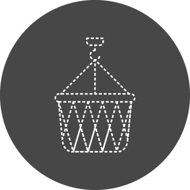 vector illustration of Hanging Basket icon