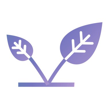 Ağaç ikon vektörü bırakır. Bitki yaprağı işareti. izole edilmiş sınır sembolü çizimi