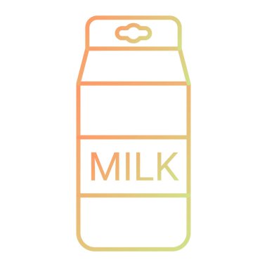 Süt şişesi ikonu. Web için bira vektör simgelerinin özet çizimi