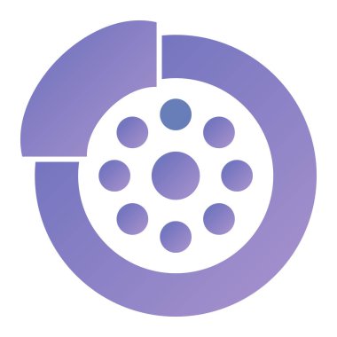 film reel icon. simple illustration of cinema camera vector icons for web design isolated on white background