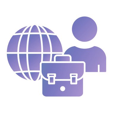 Elinde bavul olan bir kadının vektör çizimi