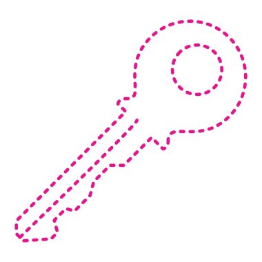 anahtar simgesi. düz dizayn biçimi 10