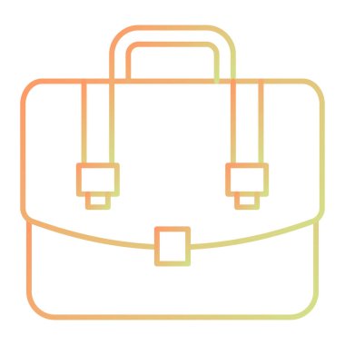 Çanta. Web simgesi basit illüstrasyon