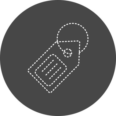 etiket simgesi vektör illüstrasyonu