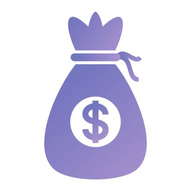 para çantası ikon vektör illüstrasyonu