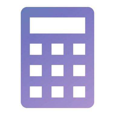 hesap makinesi simgesi, vektör illüstrasyonu