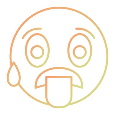 vector illustration of face emoticon icon