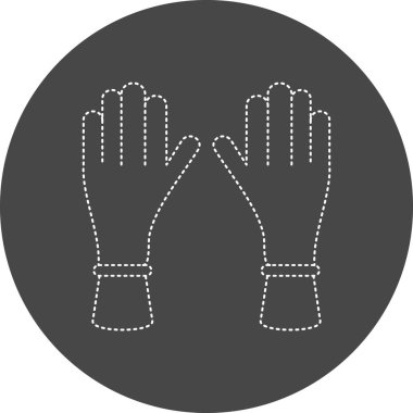 Eldiven. Web simgesi basit illüstrasyon