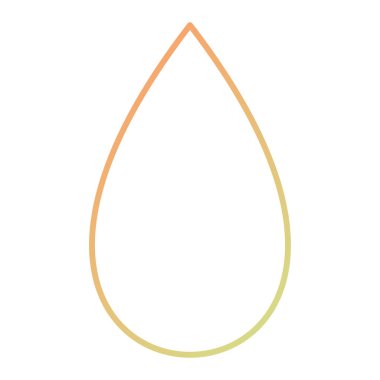 drop of water icon. cartoon illustration of leaf vector symbol for web