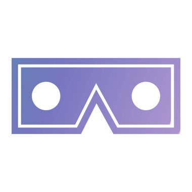 gözlük simgesinin vektör illüstrasyonu