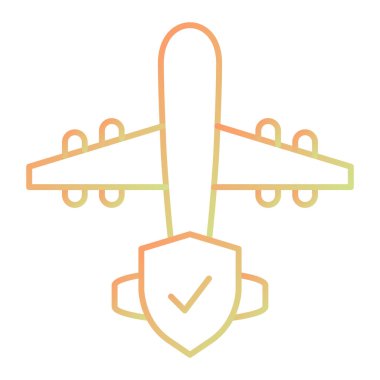 uçak ikonu vektör illüstrasyonu