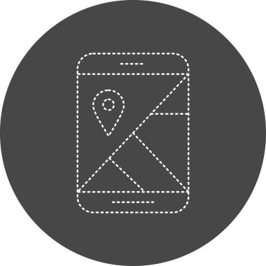 Location web icon, simple illustration of gps 