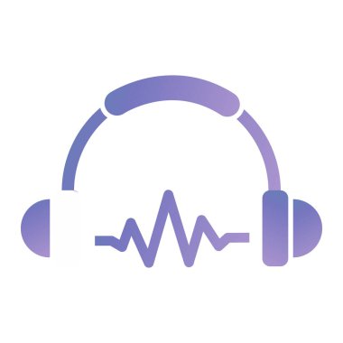 kulaklık simgesi vektör illüstrasyonu