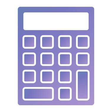 Hesap makinesi simgesi. vektör illüstrasyonu