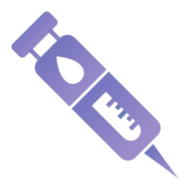 Şırınga. Web simgesi basit illüstrasyon