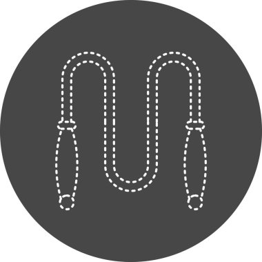 İpi atla modern simge vektör illüstrasyonunu